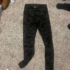 Green Camo Lululemon leggings